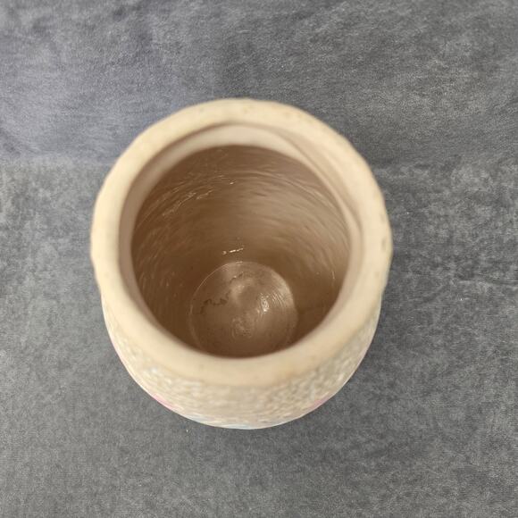 Native American Southwestern Pink Unglazed Pottery Vase Geometric Shapes 10" - Picture 4 of 9